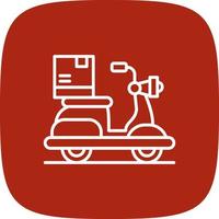 Delivery Bike Creative Icon Design vector