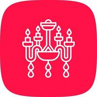 Chandelier Creative Icon Design vector