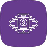 Digital Money Creative Icon Design vector
