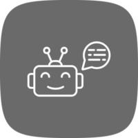 Chatbot Creative Icon Design vector