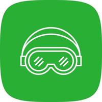 Ski Goggles Creative Icon Design vector