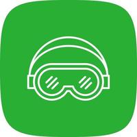 Ski Goggles Creative Icon Design vector