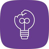 Light Bulb Creative Icon Design vector