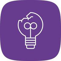 Light Bulb Creative Icon Design vector