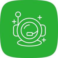 Astronaut Helmet Creative Icon Design vector