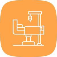 Medical Bed Creative Icon Design vector