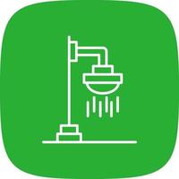 Roof Shower Creative Icon Design vector