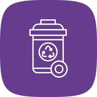 Recycle Bin Creative Icon Design vector