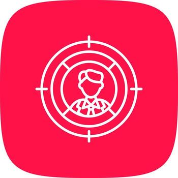 diseño de icono creativo de segmentación vector