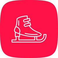 diseño de icono creativo de patines de hielo vector