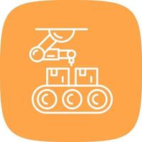 diseño de icono creativo de cinta transportadora vector