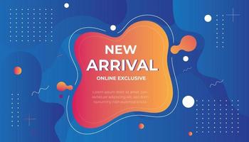 New arrival sale background design vector