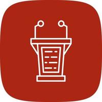 Lectern Creative Icon Design vector