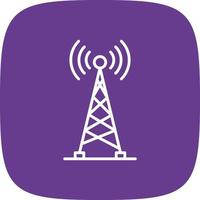 diseño de icono creativo de torre de radio vector