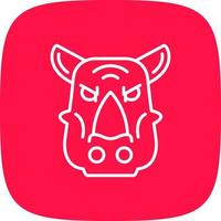 Rhinoceros Creative Icon Design vector