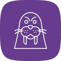 Walrus Creative Icon Design vector