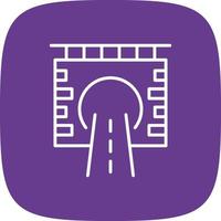 Tunnel Creative Icon Design vector
