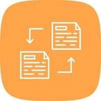 File Transfer Creative Icon Design vector