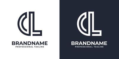 Simple CL Monogram Logo, suitable for any business with CL or LC initial. vector