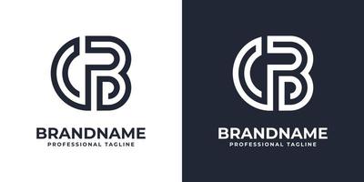 Simple CB Monogram Logo, suitable for any business with CB or BC initial. vector