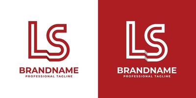 Modern Letter LS Logo, suitable for any business with LS or SL initial. vector