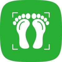 Foot Print Creative Icon Design vector