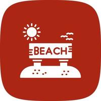 Beach Creative Icon Design vector