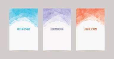 watercolor vector background template