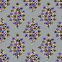 Seamless vector pattern for design and fashion prints. Flowers pattern with small  flowers on light color background. pattern design and ready for print