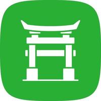 Torii Gate Creative Icon Design vector