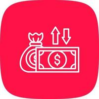 Cash Flow Creative Icon Design vector