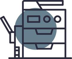 Copy Machine Creative Icon Design vector