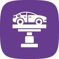 Car Lifter Creative Icon Design vector