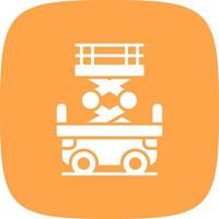 Scissor Lift Creative Icon Design vector