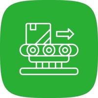 Conveyor Belt Creative Icon Design vector