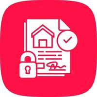 Home Insurance Creative Icon Design vector