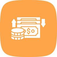 Cash Flow Creative Icon Design vector