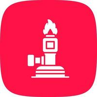 Bunsen Burner Creative Icon Design vector