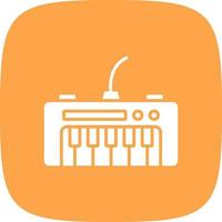 Piano Keyboard Creative Icon Design vector