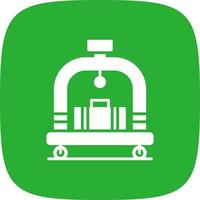 Hotel Trolley Creative Icon Design vector