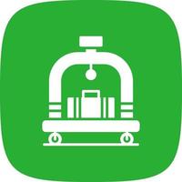 Hotel Trolley Creative Icon Design vector