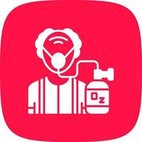Oxygen Mask Creative Icon Design vector