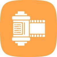 Film Roll Creative Icon Design vector