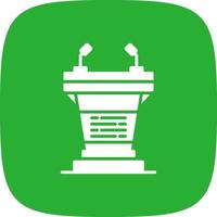 Podium Creative Icon Design vector