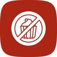 No Sweets Creative Icon Design vector