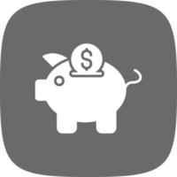 Piggy Bank Creative Icon Design vector