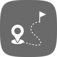 Route Creative Icon Design vector