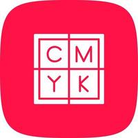 diseño de icono creativo cmyk vector