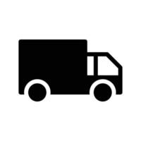 ilustración de vector de camión de reparto en un fondo. símbolos de calidad premium. iconos vectoriales para concepto y diseño gráfico.