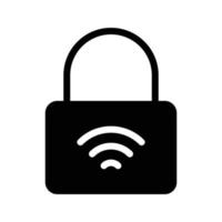 lock wireless vector illustration on a background.Premium quality symbols.vector icons for concept and graphic design.